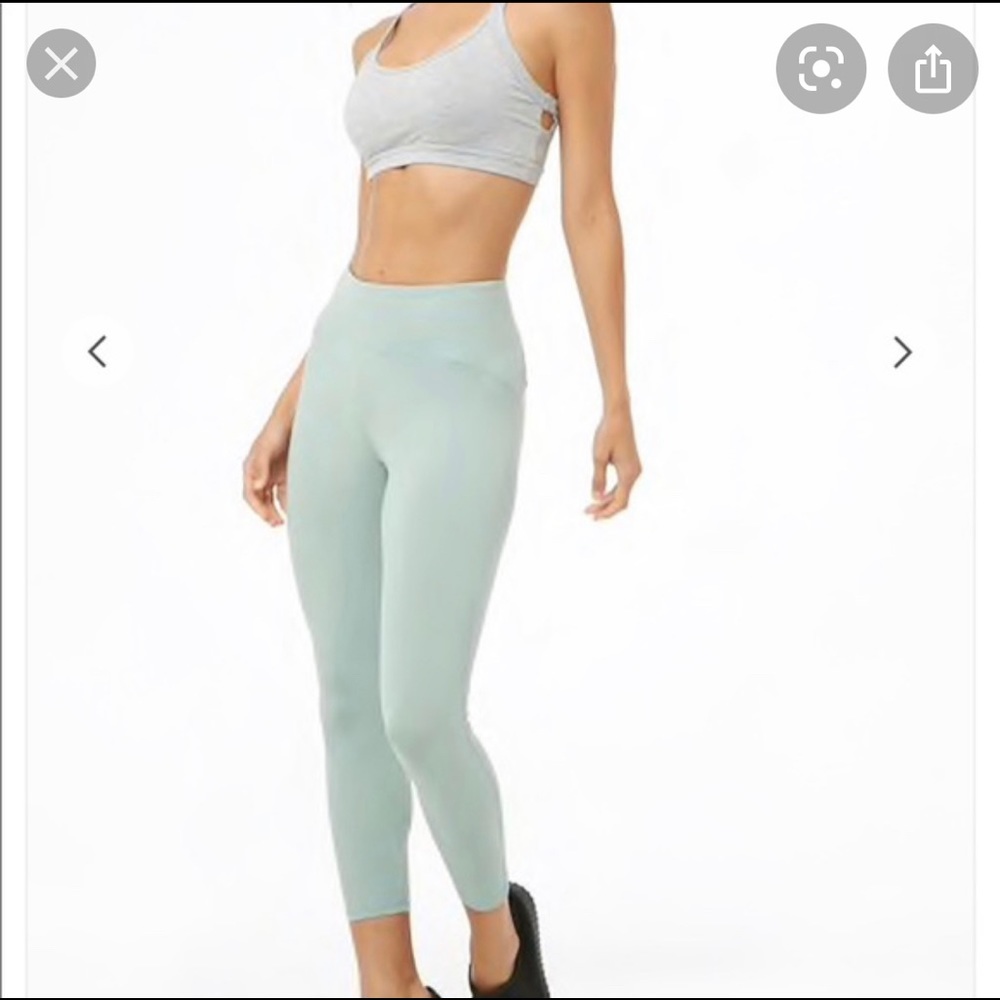 Forever 21 Sage Green Workout Yoga Leggings